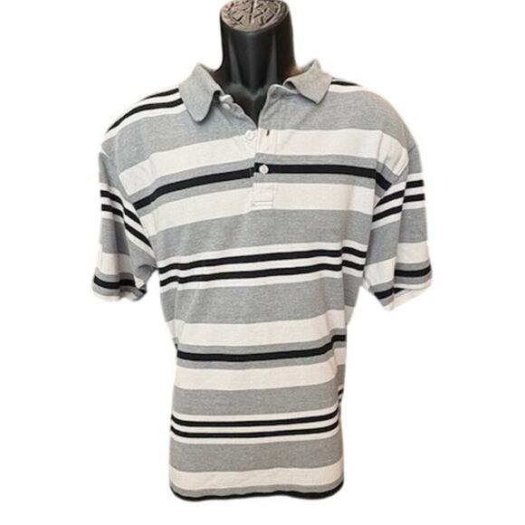 Vintage Bugle Boy Grey and White Polo in Excellent Condition - Size XL - Picture 2 of 6